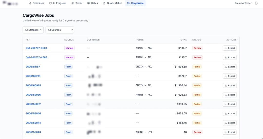 Dynamic Intake & Quote Engine